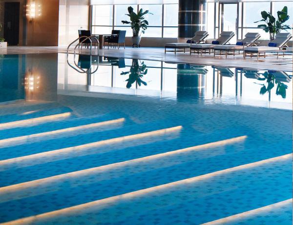Blue Ceramic Swimming Pool Mosaic Tiles 6mm Glossy Matt