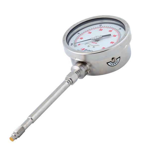 Rigid Stem Bourdon Tube Pressure Gauge For Rubber Plastic Machinery