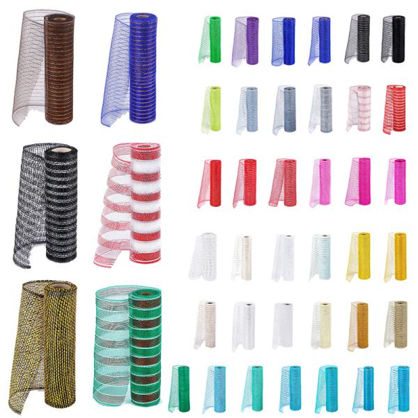 Создать потрясающий венок с MSD Poly Deco сетки ленты и следовать упаковке тюль ленты