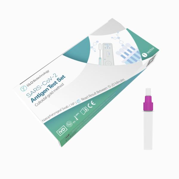 2 Years Shelf Life 15-20 Minutes Test time SARS-CoV-2 Antigen Test Set Nasopharyngeal Swab 1 piece