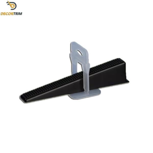 Black Reusable Tile Leveling System Wedges For Floor Tile Leveling