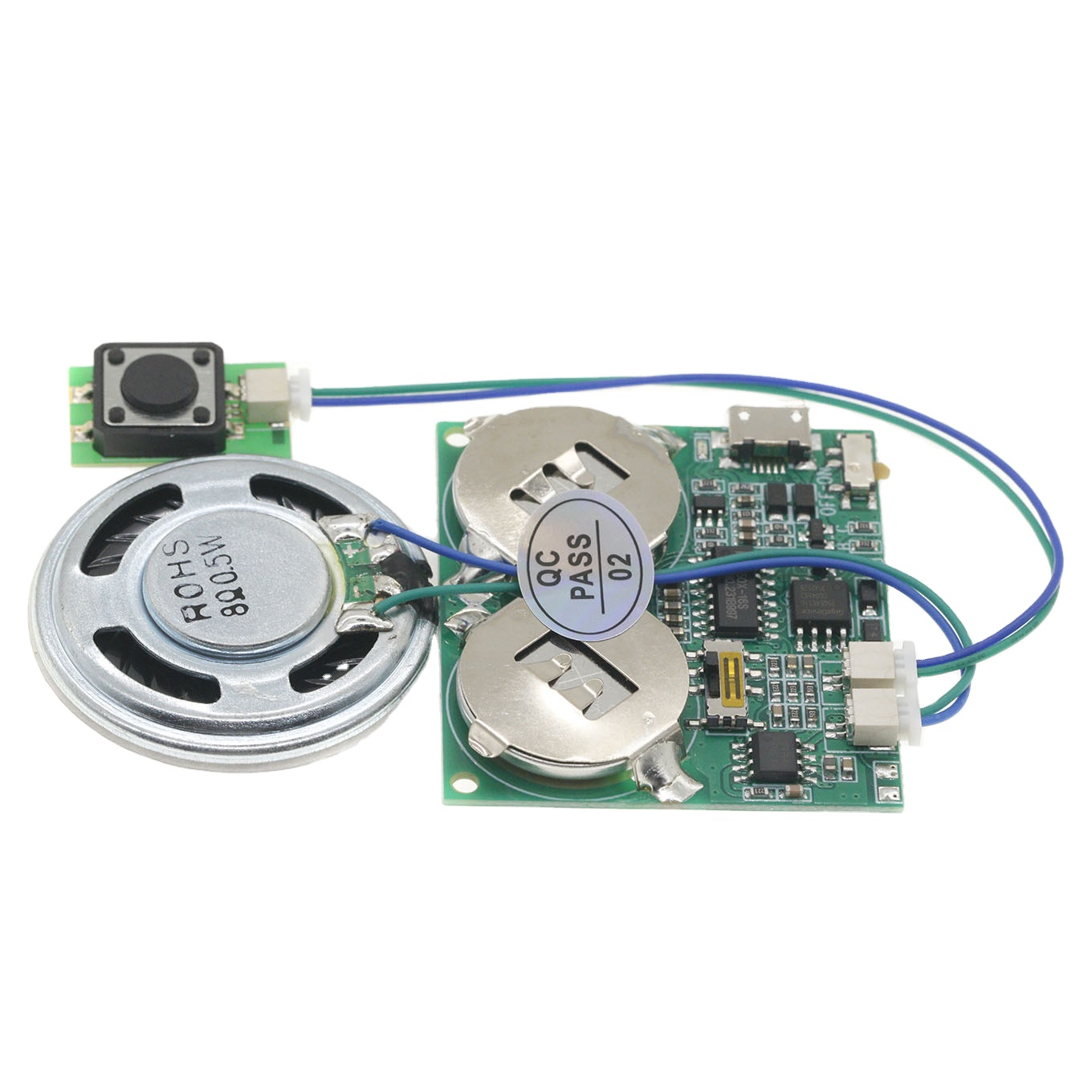 USB Downloadable DIY Music Module MP3 Song Recording Board Greeting Card Mechanism Christmas/Birthday Electronic Components Gift