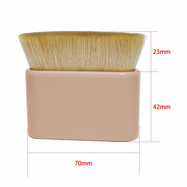 Dense Hair And Durable Plastic Handle Makeup Kabuki Brush Synthetic And Vegan