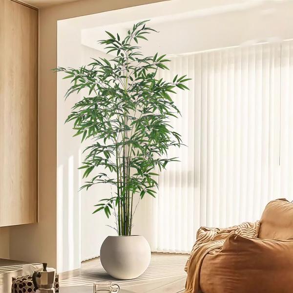 Wholesale Artificial Bamboo Plant Tree With Plastic Pot For  Decor, Apartment Or Office– Realistic Fake Indoor Plants For Living Room, Bedroom, Bathroom, Entryway – Faux Greenery For  DéCor