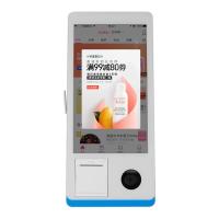 Restaurants en libre-service Kiosque de commande Windows 8+128GB Kiosque de paiement en libre-service avec imprimante Nfc Scanner de code QR