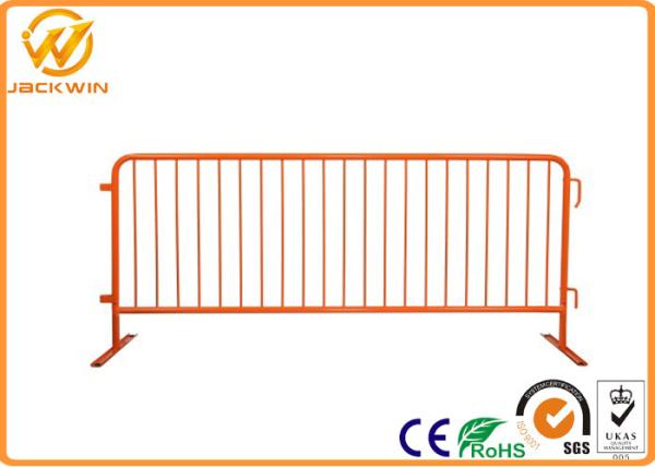 Hot Dip Galvanized metal Crowd Control Barrier , temporary barricade to party and event rental