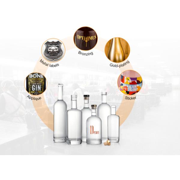 250ml 375ml 700ml Glass Collar Maple Syrup Bottles Flat Syrup Dispenser With Handle