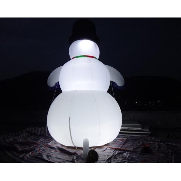 Напольный гигант 5m освещая раздувное украшение снеговика Кристмас