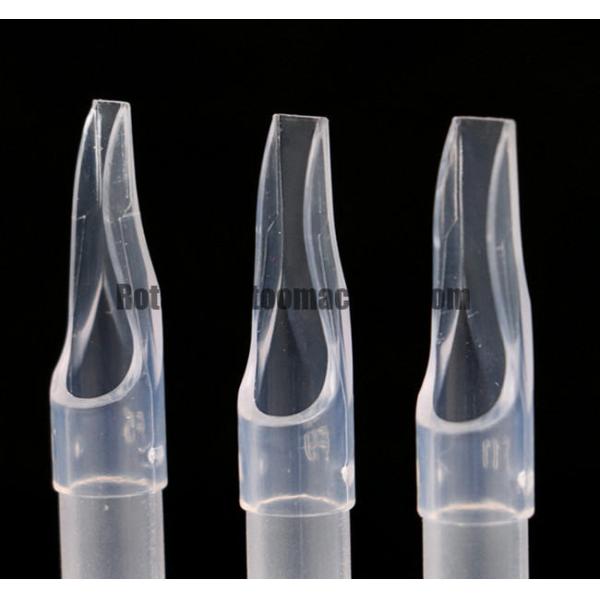 Clear Disposable Tattoo Gun Tips Pre Sterilized  Open Tips Safe Material