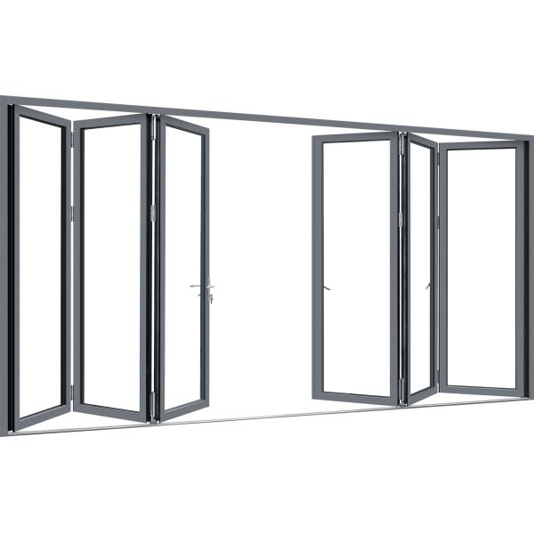 65 Series Anti-Pinch Folding Door For Private Residences , Villas , Commercial Areas , Offices