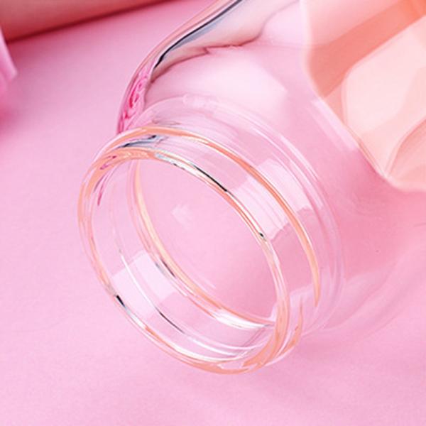 Water Glass Cup with Creative Cartoon Rabbit Design and Portable Leakproof Sealed Design