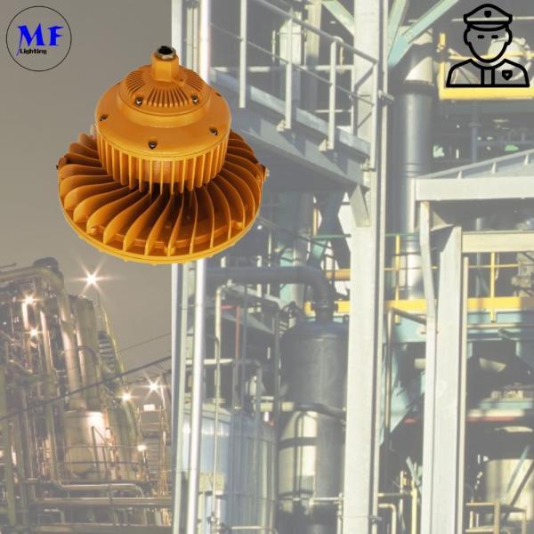 60W 100W 200W Atex LED Luz à prova de explosão com IP66 IK10 para indústria química do petróleo e gás marinho