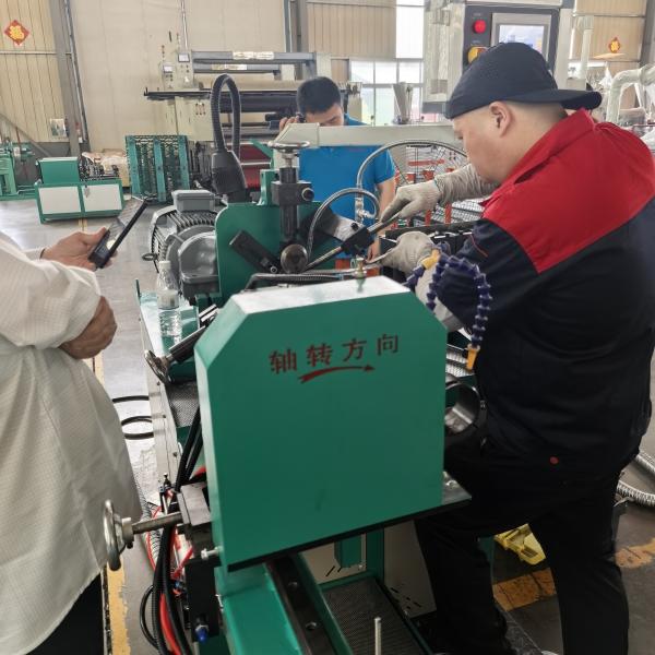 Touch Screen Operating Mode Metal Bellow Forming Machine Stainless Steel Construction and 21meters/minute Forming Speed
