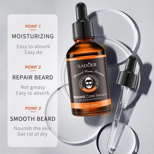 30ml Mens Skincare Products Beard Oil Moisturizing Soften Growth Beard Care