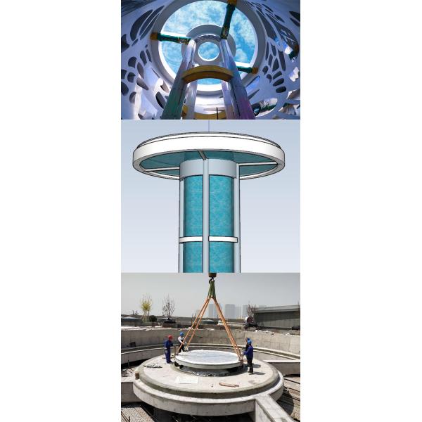 Наружный бассейн с чистым/прозрачным акриловым водопадом