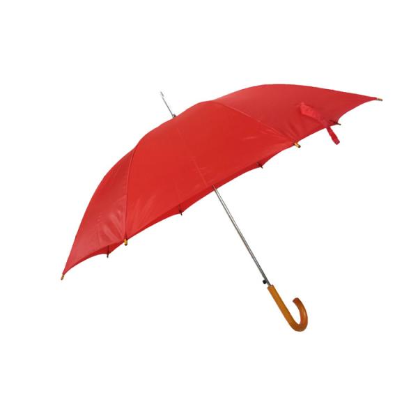As 23 polegadas livre AZO J dão forma ao auto guarda-chuva aberto do punho de madeira