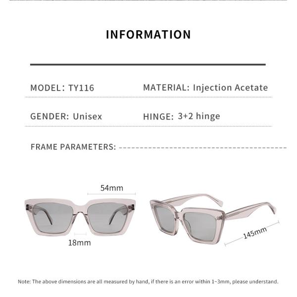 OEM ежедневного на открытом воздухе квадратного объектива TAC солнечных очков ацетата Unisex