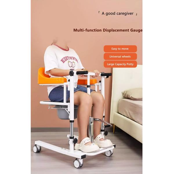 Chaise hydraulique de transfert de patients à 180 degrés avec roue de roue universelle 60*80*40cm