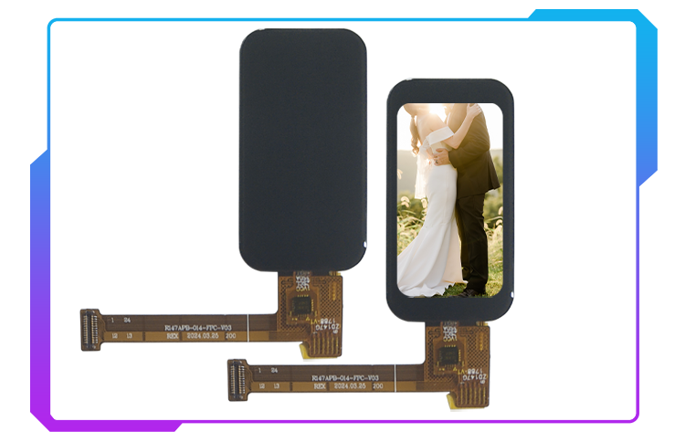 Small 1.47 Inch 172x320 SPI Touch Display Module TFT LCD Touch Screen Custom