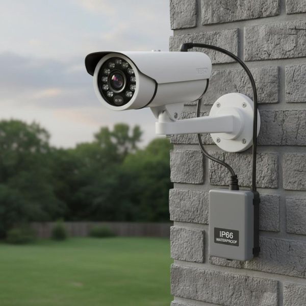 Battery Powered DC 12V Waterproof Security Camera Featuring IP66 Weatherproof 3 Axis Mounting and IR Range 50m for Outdoor
