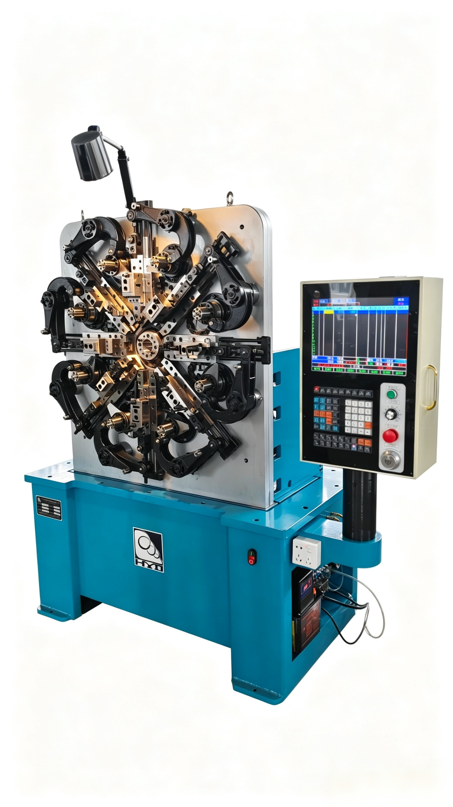 2.7KW Powerful CNC Spring Machine with 3 Axes for 1.0-3.5mm Wire Diameter Tension Springs