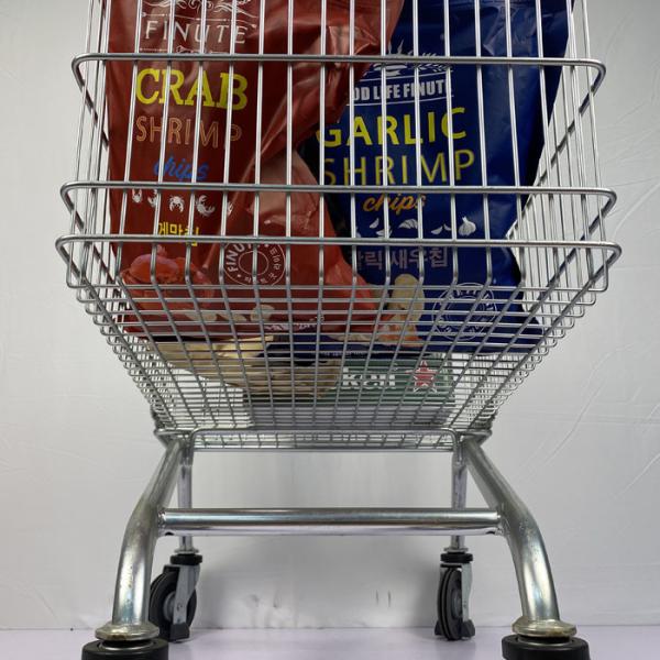 Carro de la compra de acero grande estupendo del metal de la carretilla Q195 de las compras 275L