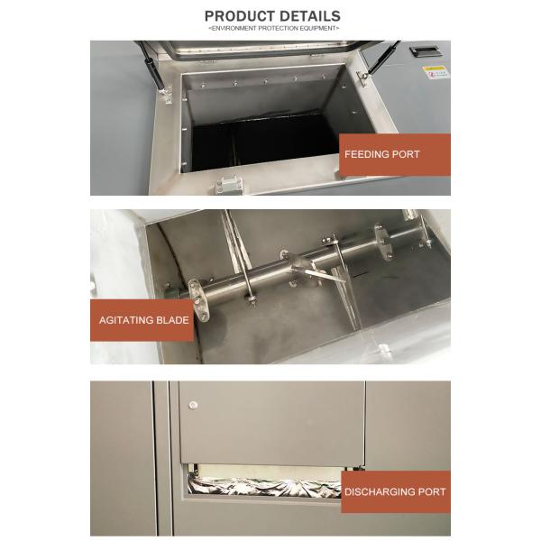 24hr Microbial Fermentation Commercial Compost Grinder Garbage Waste Recycling Machine