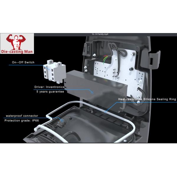 40-180W Engery Saving Outdoor Street Light Fixtures 120Lm/W IP66 Die - Casting Aluminium Shell