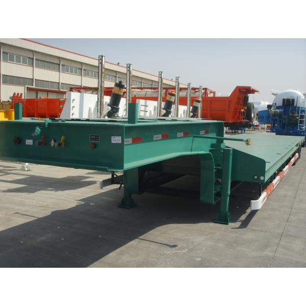 Hydraulic Low Bed Semi Trailer With Mechanical Suspension In 3/4/5 Axles