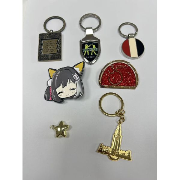 Personalized keychain Retro style metal keyrings for gifts