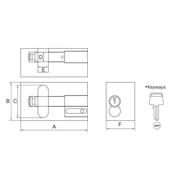 Hardende Solid Steel Anti Theft Padlock High Security Padlock SN Finish Unmatched