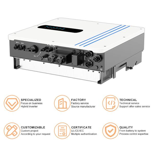 Modo de carregamento MPPT Inverter solar híbrido 3.6KW 4.6KW 5KW 48V 6KW 8KW 10KW