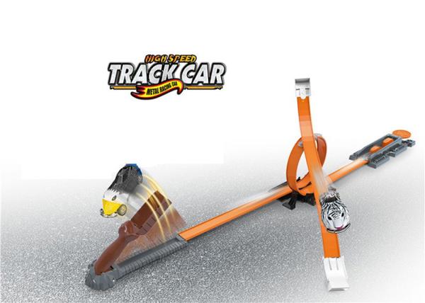 43  Stunt N Go Toy Racing Car Track System With 2 Alloy Cars 2 Launchers