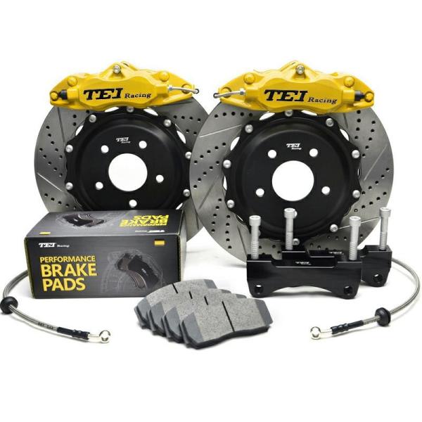 Disc 330x28mm Brake Kit 4 Piston Caliper With 2 Piece Rotor Big Brake Kit For Audi 1976-1983