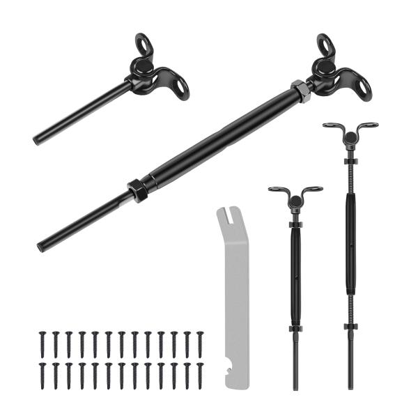 Adjustable Angle Black Swage for Easy Installation in Cable Railing and Rigging Hardware