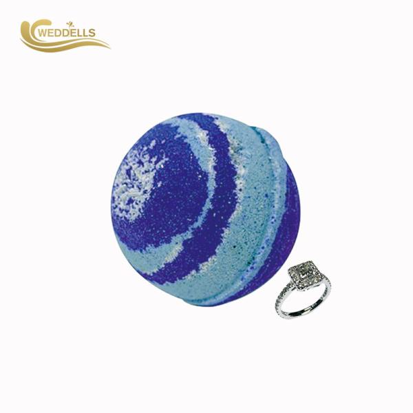 Essential Oil Jewelry Bath Bombs , Round Bath Bombs With Surprise Inside FDA Approved