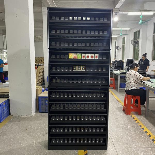 Metal Cigarette Cabinet Stand Cigarette Rolling Machine Tobacco Display Rack For Smoke Shop Supermarket