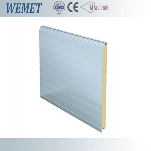 500-1000MM PIR color customized fire proof sandwich wall panels CFC free for steel building