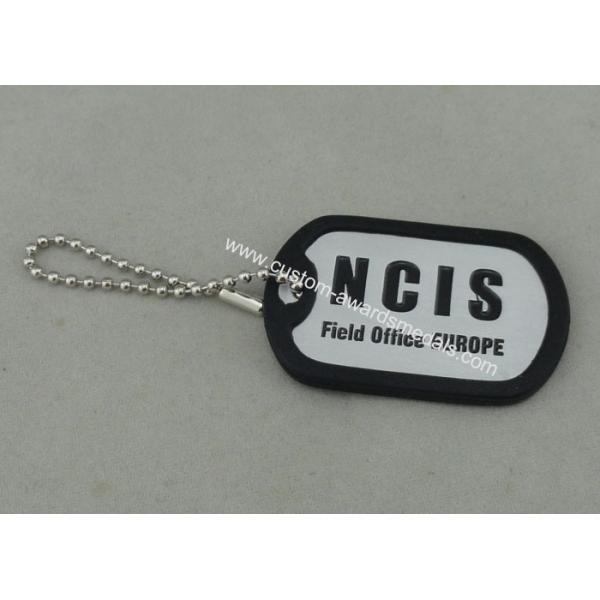 NCIS Personalised Dog Tags By Aluminum Stamped , Silicone band Matched