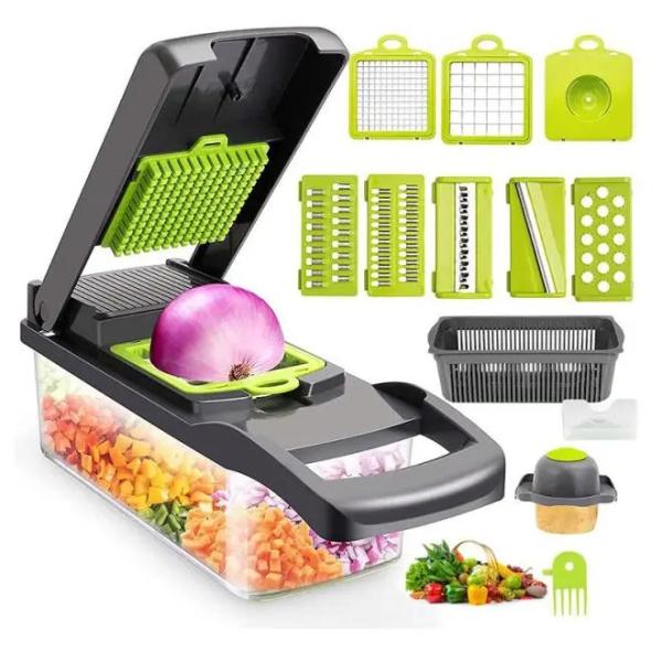 15 in 1 Multifunctional Vegetable Chopper Home Kitchen Manual Chopper with Custom Logo