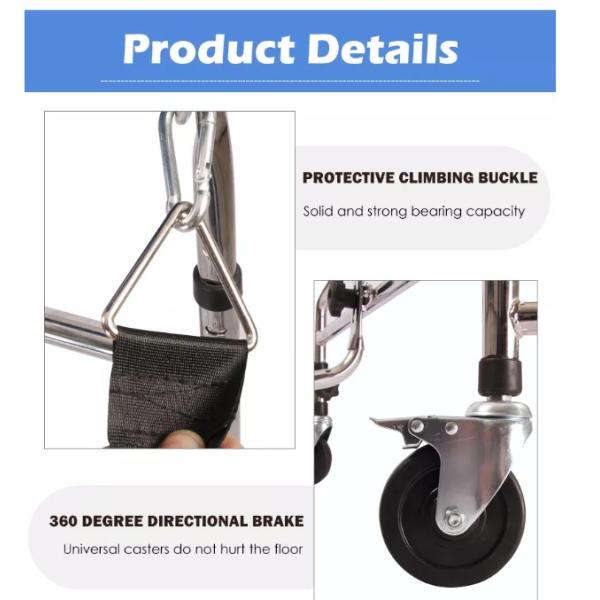 High Position Mobility Walking Aids For Disabled Carbon Steel , Portable Disabled Walking Frames