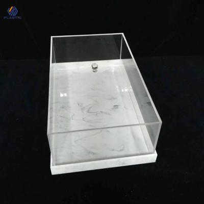 100% Virgin PMMA Transparent Acrylic Display Boxes Acrylic Food Display Case