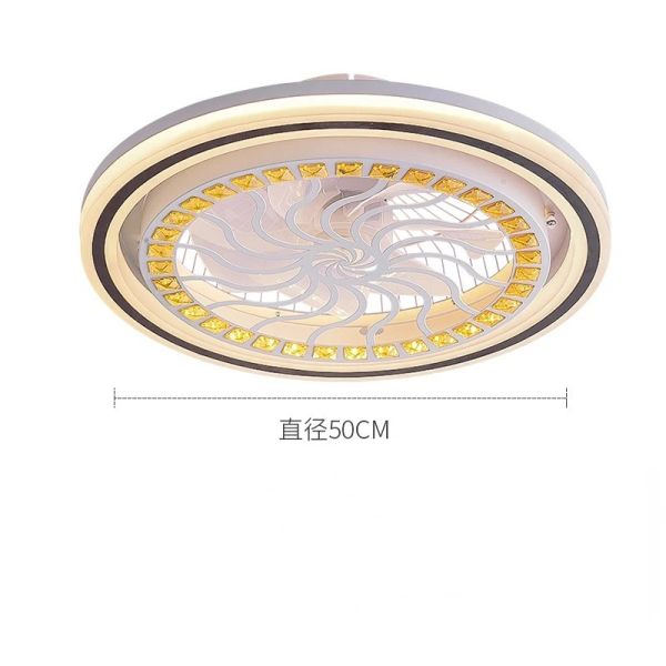 Restaurant Nordic Living Room Bedroom Ceiling Light 220V 110V Led Electric Fan Light (WH-CLL-68)