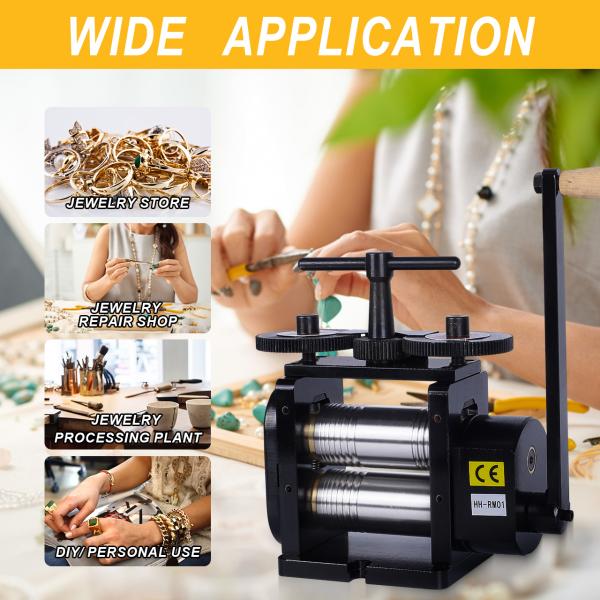 Tooltos 130 мм ручной ювелирный планшет прессы Rolling Mill Machine