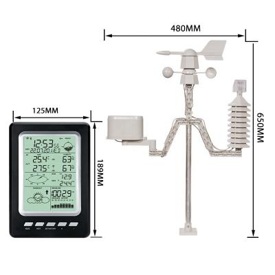 Estação Meteorológica Energética Solar Com Wi-Fi Sem Fio E Display LCD Tamanho 189*125*27mm