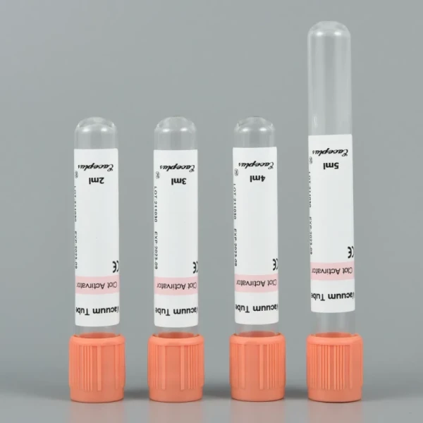 Siny Vacuum Blood Tube Orange Cap Clot Activator Blood Collection Coagulation Tubes with CE