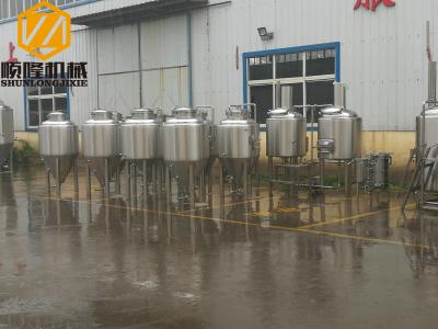Metal Industrial Beer Equipment SS304 Or Cooper Material With Tanks / Pumps