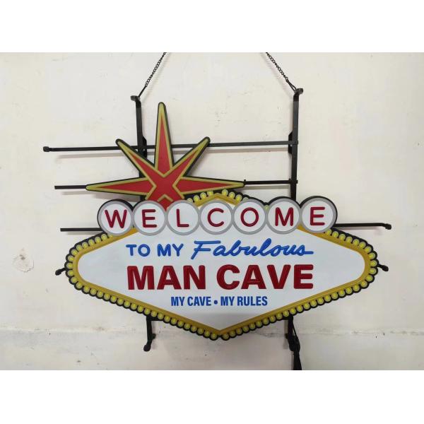 Logotipo personalizado Novo Design MAN CAVE PVC LED Neon Sign