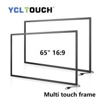 Taille adaptée aux besoins du client par cadre multi YCLTOUCH de contact de l'écran IR de 65 pouces