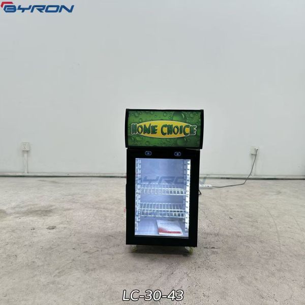 Adjustable Shelves Mini Beer Fridge Glass Door Beverage Fridge Noise Free